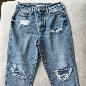 PacSun Ripped Gray Boyfriend Jeans